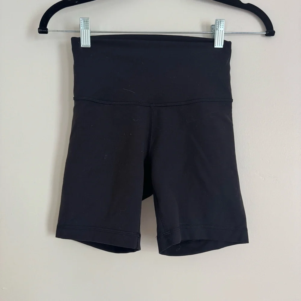 Lululemon Athletica Black Wunder Under High Rise Shorts